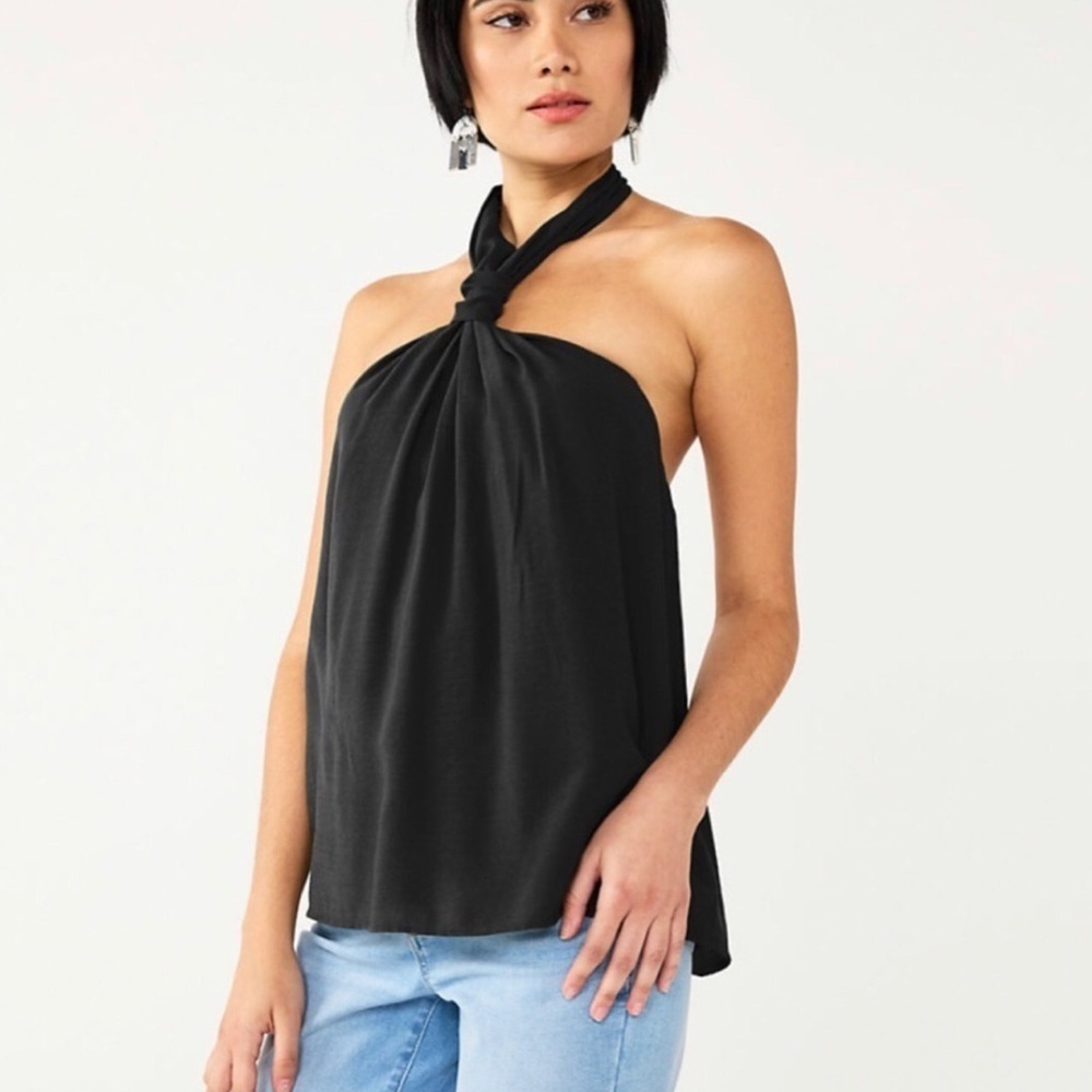 NWT Nine West Knot Halter Top